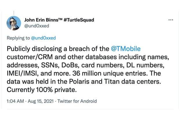 T‑Mobile’s Massive Data Breach Impacts 100 Million+ T-Mobile USA Customers