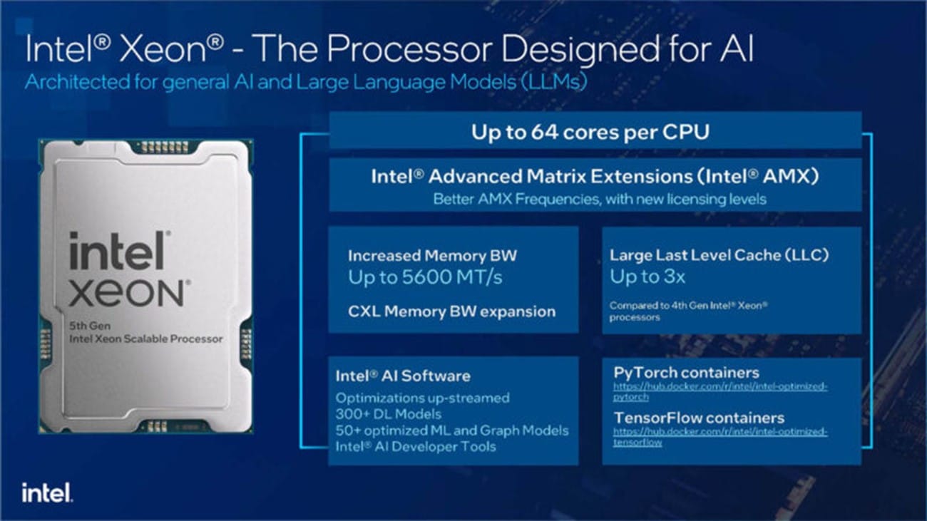 Intel eyes AI inferencing market with 5th-gen Xeon launch • The