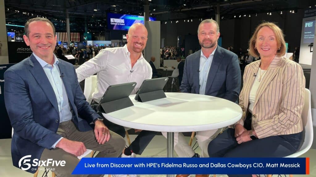 Live from Discover with HPE’s Fidelma Russo and Dallas Cowboys CIO, Matt Messick - Six Five On The Road